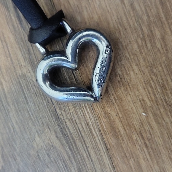 Vtg BRIGHTON Black Croc Embossed Leather Shoulder Tote Crossbody Bag - Picture 4 of 16